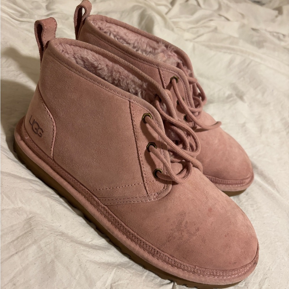 UGG Pink Winter Boots Cozy Suede Design